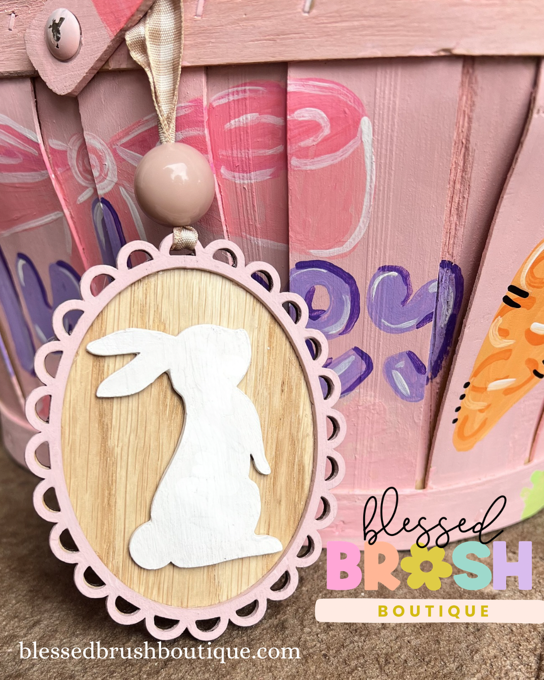 Personalized Easter Basket Bunny Tag